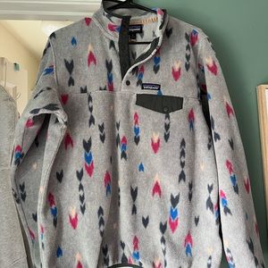 Patagonia Synchilla Wish Tails and Arrows SnapT Fleece Sz M